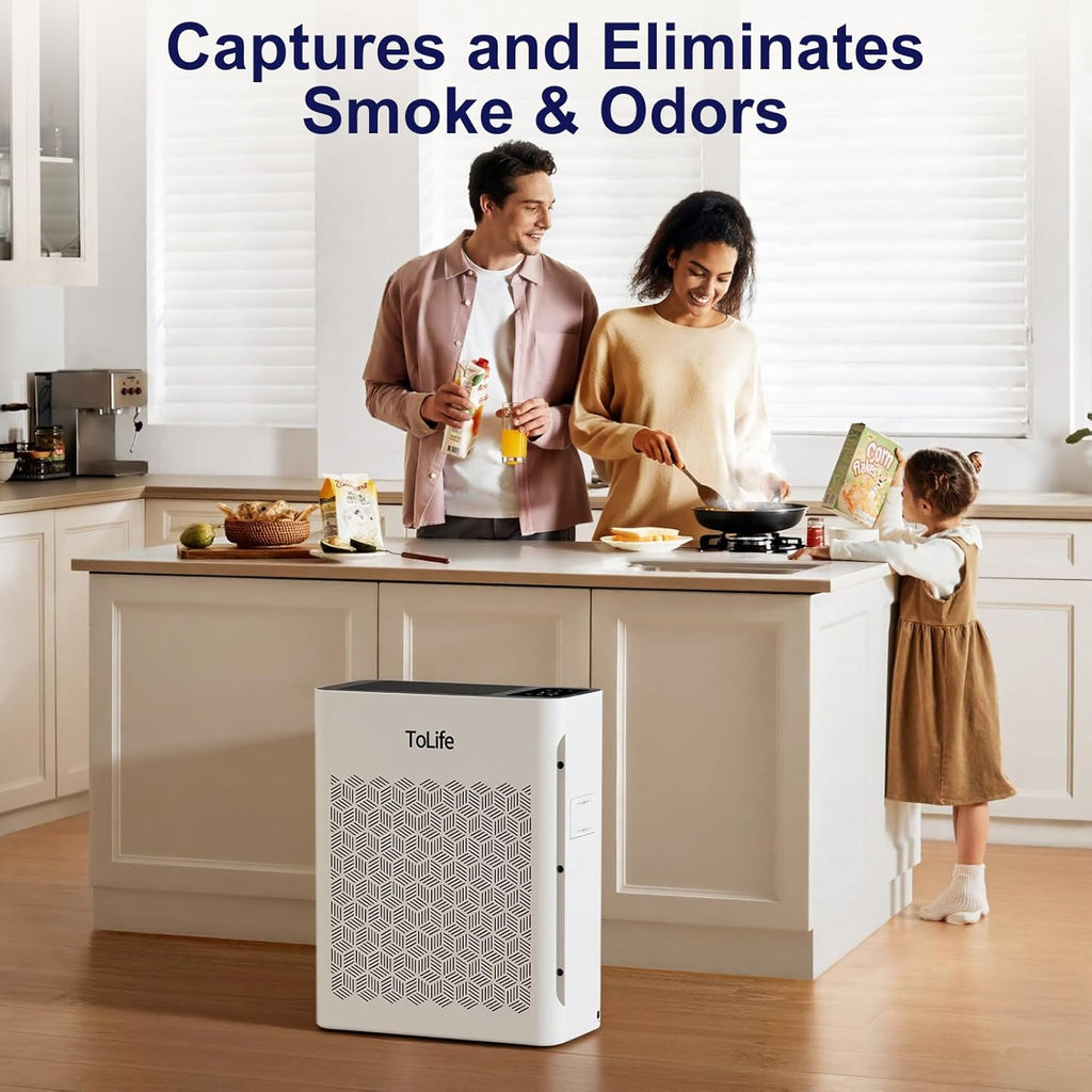 Air Purifier Large Room, HEPA Air Purifiers for Home Pets Hair with Washable Filter, Air Cleaner for