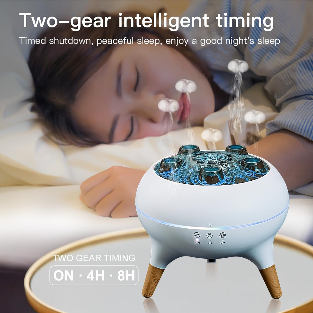Essential Oil Diffuser, Jellyfish Diffuser Air Humidifiers Sound Pickup Ultrasonic Aromatherapy Diffuser Remote