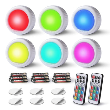 Tap Lights, LED Puck Lights with Remote Control