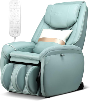 Full Body Massage Chair, Zero Gravity SL Track Electric Recliner with Reversible Footrest, Back Heater, Wheels &