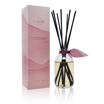 Reed Diffuser Set - Mahogany Teakwood Scented Diffuser with Sticks