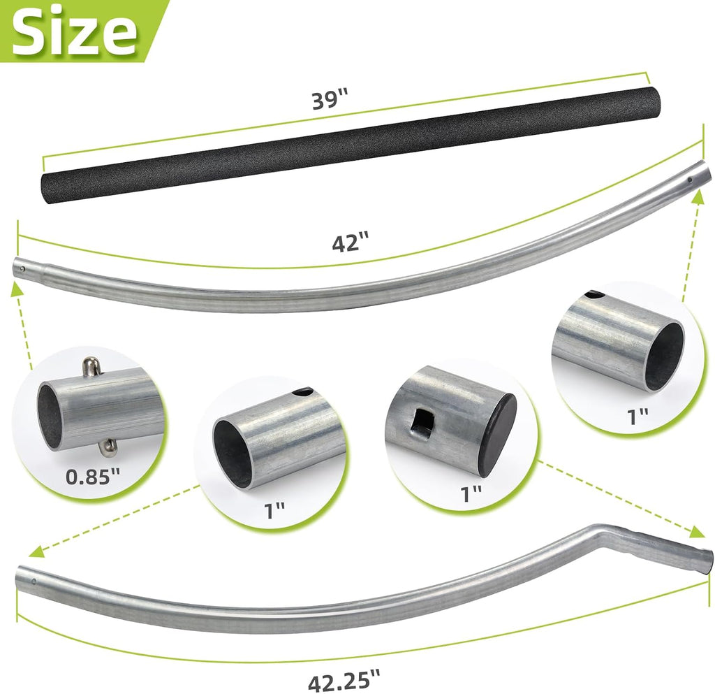Trampoline Poles Replacement for Skywalker Or Trampoline Net | Galvanized Trampoline Replacement Parts,Replaces