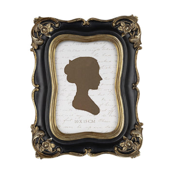 Vintage Picture Frame 4x6 Inch, Luxury Antique Photo Frames with Glass Front, Photo Display, Tabletop Wall Hanging