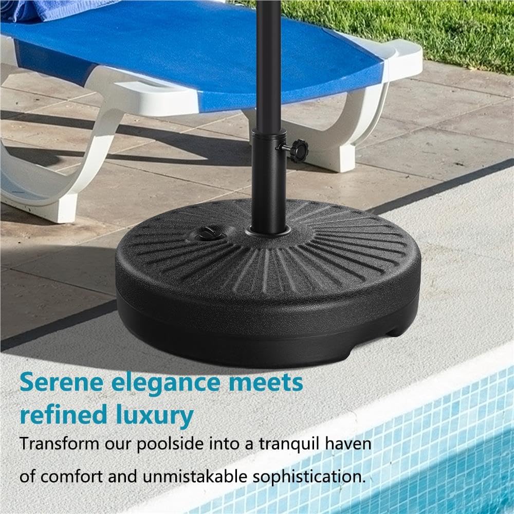 85.7lbs Capacity Fillable Round Umbrella Base