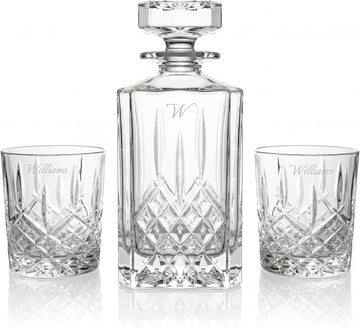 Engraved Markham 3-Piece Decanter Set, 32oz - Set of 3