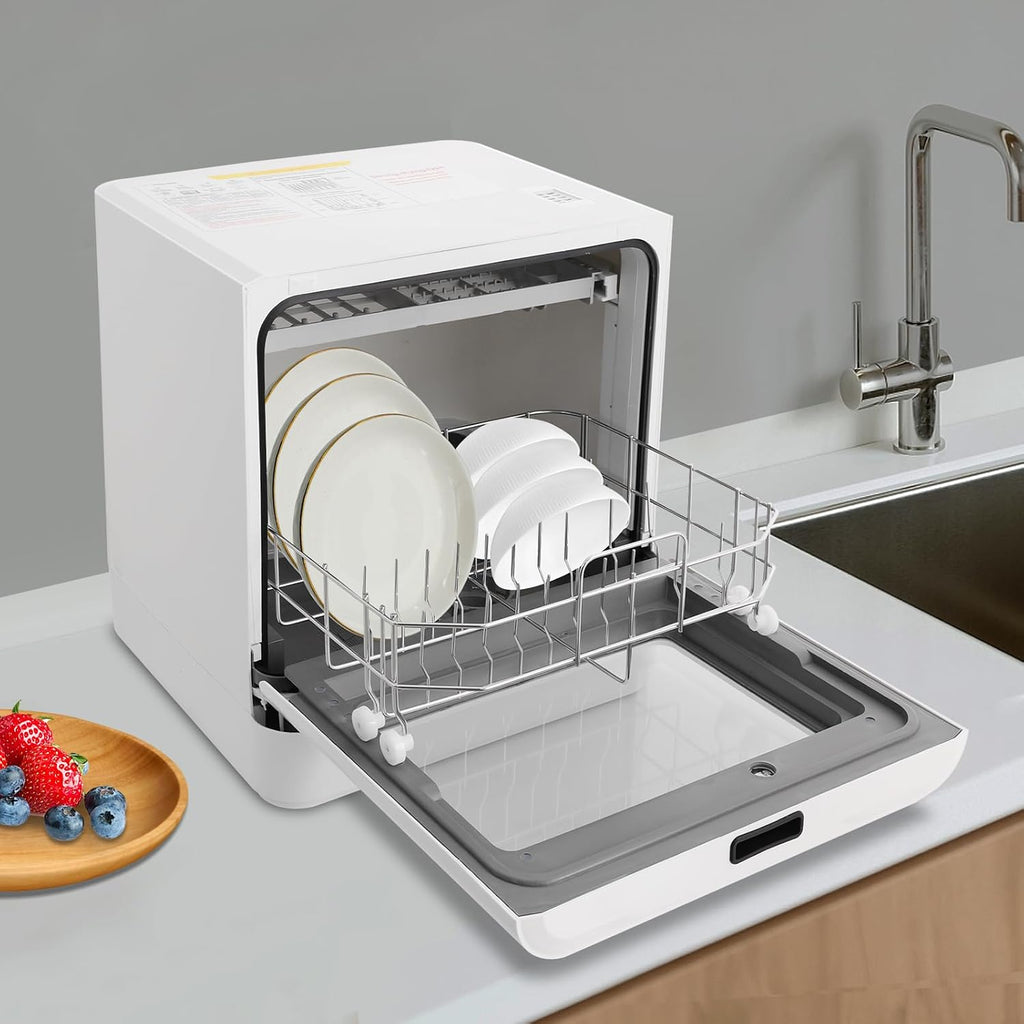 6.8L Countertop Dishwasher,Portable Mini Dishwasher Countertop
