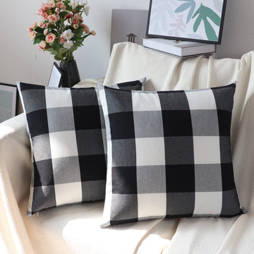 Buffalo Check Plaid Throw Pillow Covers Outdoor 20 x 20