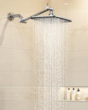 11.8" Rain Shower Head, Rectangular Rainfall Showerhead with 11" Stainless Steel Exension Arm