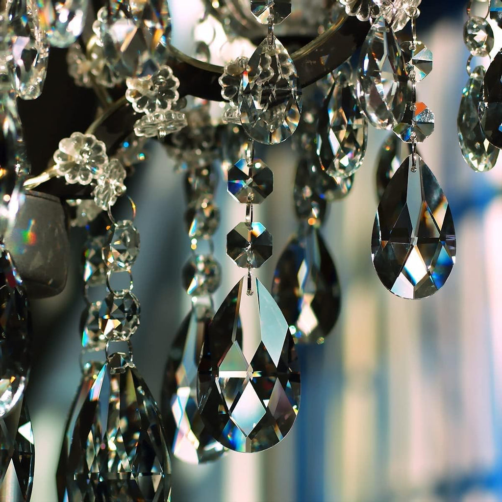 10pcs 63mm Teardrop Chandelier Crystals Replacement Part Clear - Crystal Prism Pendants Glass Beads