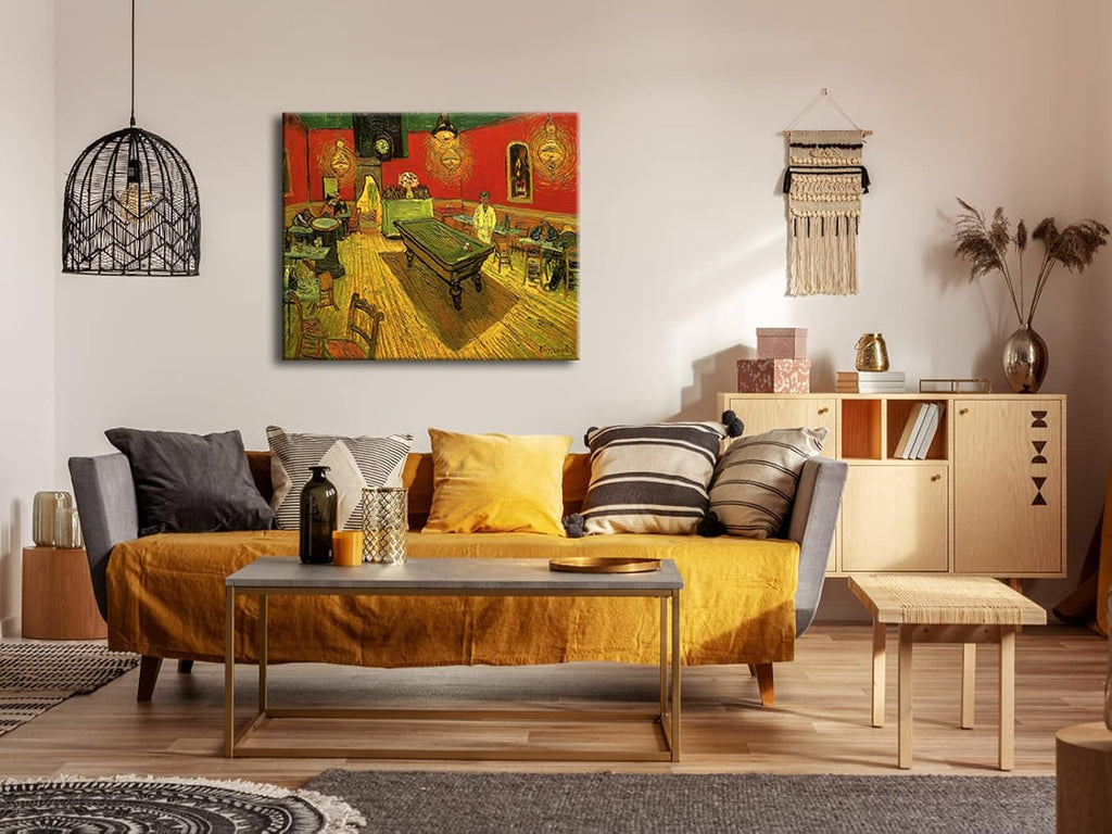 Large Classic Canvas Prints Wall Art The Night Cafe in the Place Lamartine in Arles by Van Gogh Famous Abstract Oil