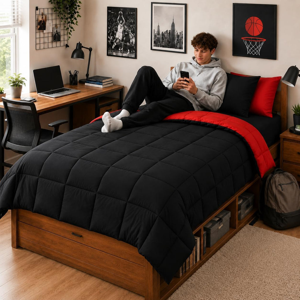 King Comforter Set 7 Pieces, Bed in a Bag King Bedding Sets - Set of 7