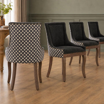 Dining Chairs Set of 4, Kitchen & Dining Room Chairs, Fabric Upholstered Dinning Chairs, Sillas De Comedor
