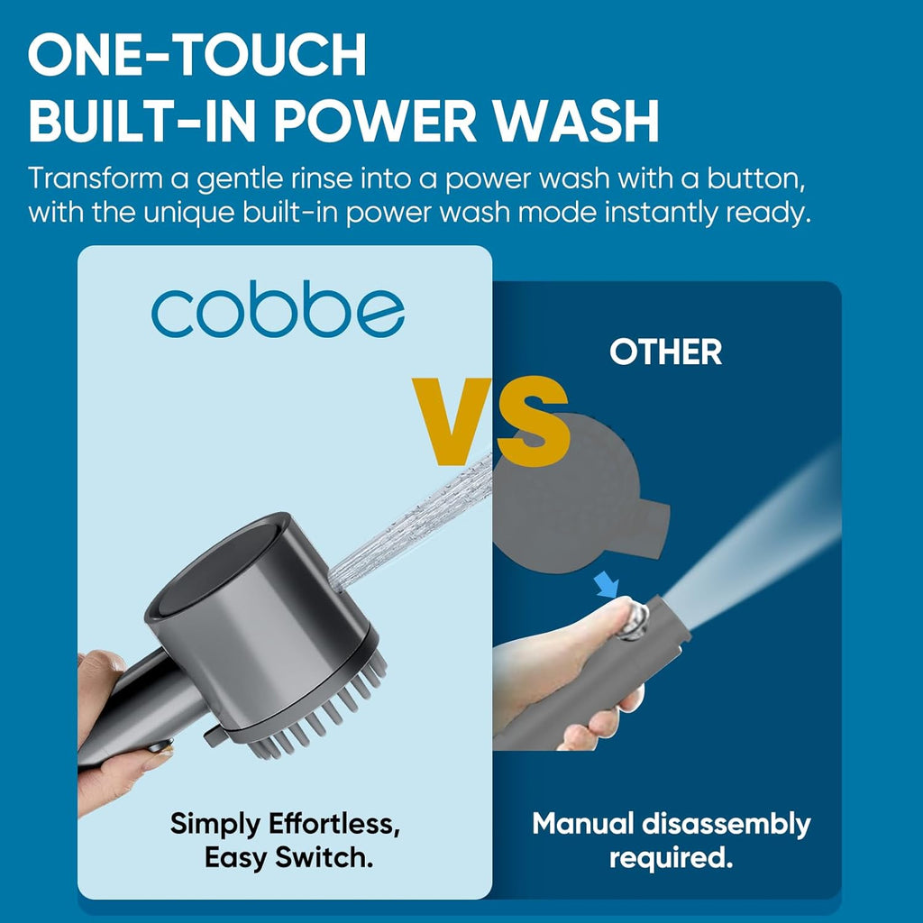 Ion Drops Filtered Shower Head with Handheld, 4+1 Spray Mode Showerhead with Filters