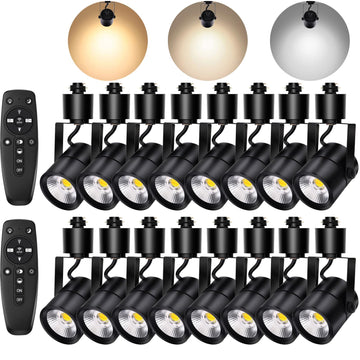 Dimmable LED Track Light Heads with Adjustable Color (2700K-6500K), 10W 1000LM 24° Beam, Flicker Free CRI90+, H Type