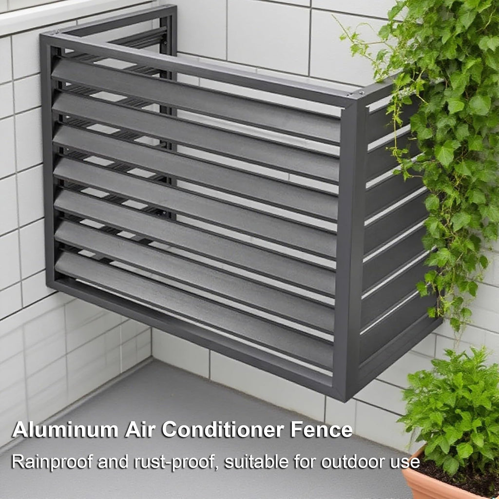 Aluminum Air Conditioner Fence Panel Set for Hiding and Concealing Outdoor HVAC Units