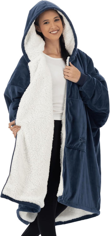 Original Full Zip | Shark Tank | Sherpa Wearable Blanket Hoodie
