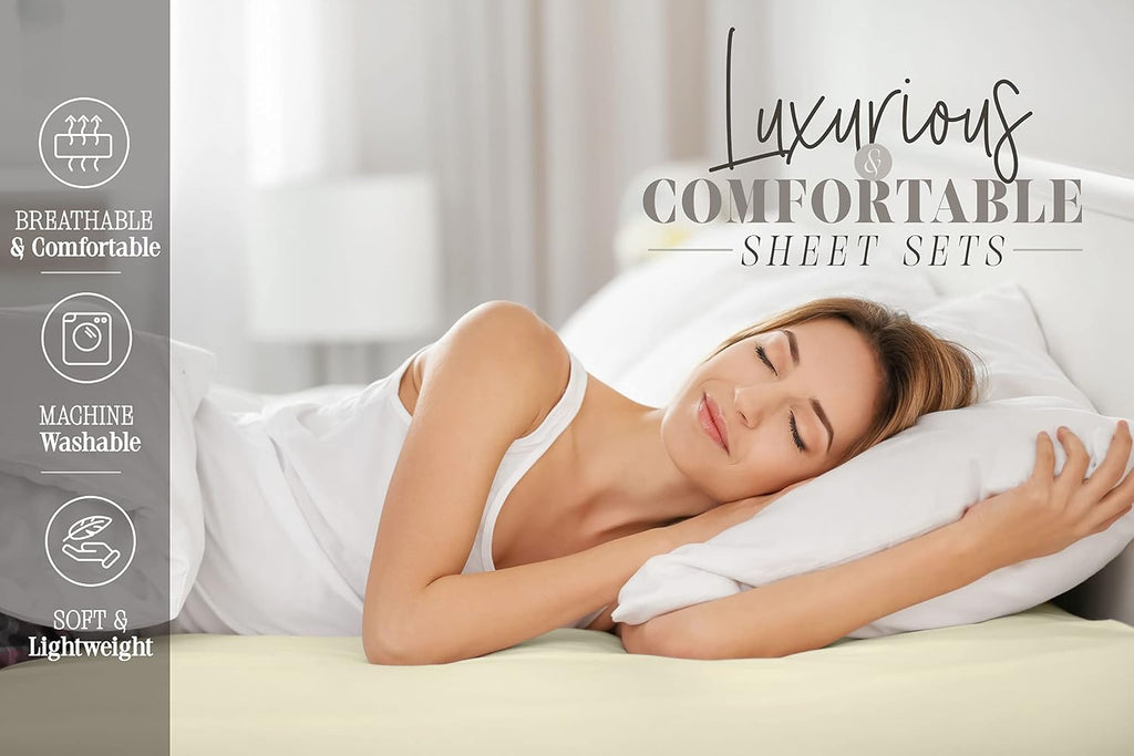 Coziest 6-Piece Sheet Set - 1500 Premium Hotel Quality Microfiber - Deep Pocket, Wrinkle Resistant