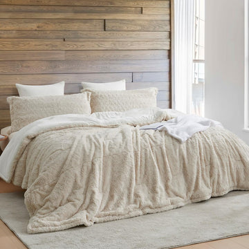 Rare White Bison Coma Inducer Queen Oversized Comforter Set - Tundra White | Experience Coma Worthy Sleep with Cozy