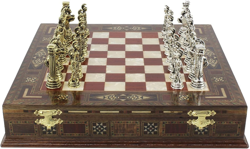 Inches Custom Chess Set - Personalized Chess Set - Gift Idea for Son, Husband, Father and Anyone for Birthday - Set of 32