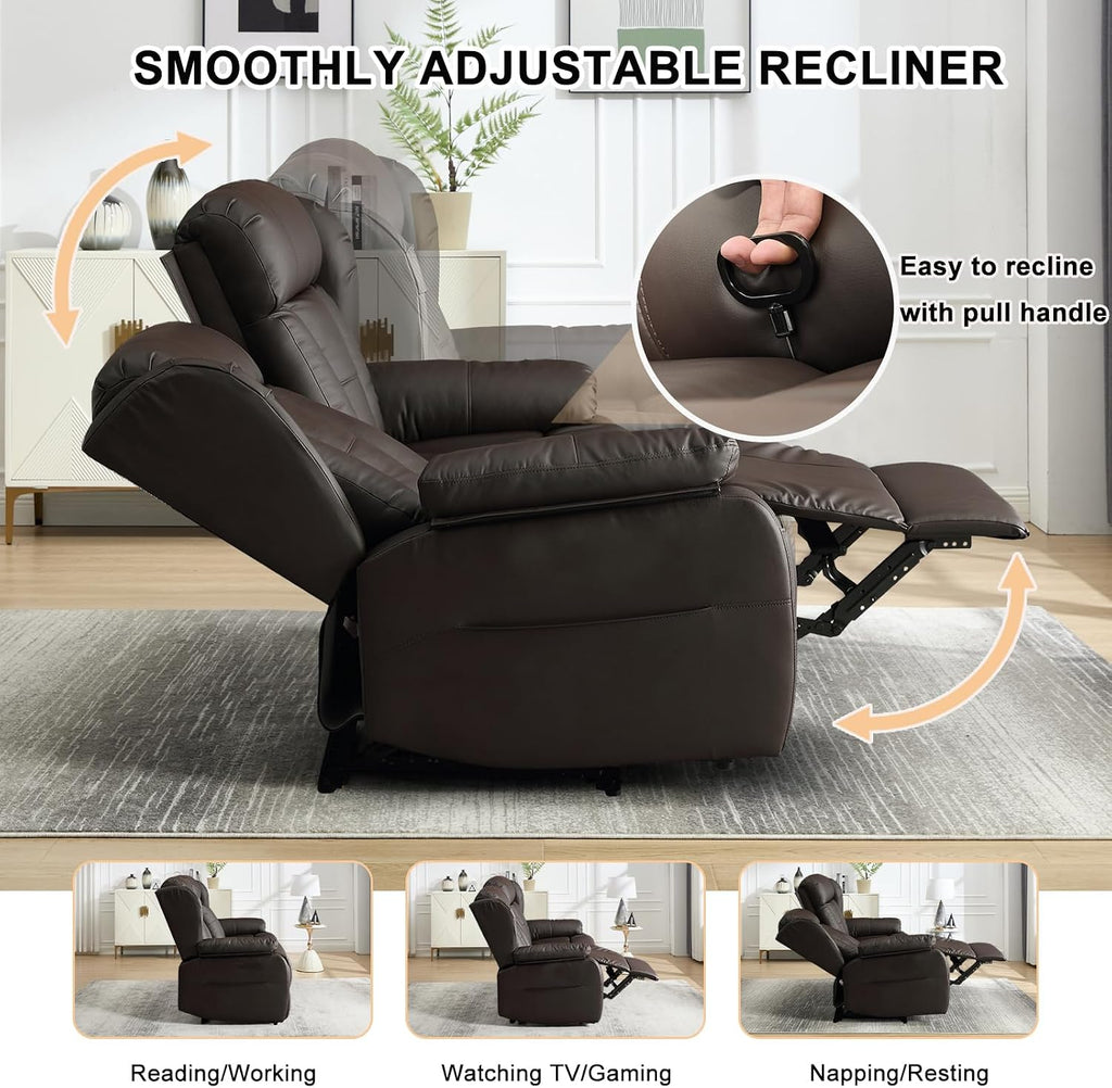 58.3" Reclining Loveseat Sofa, RV Loveseat Recliner Couch