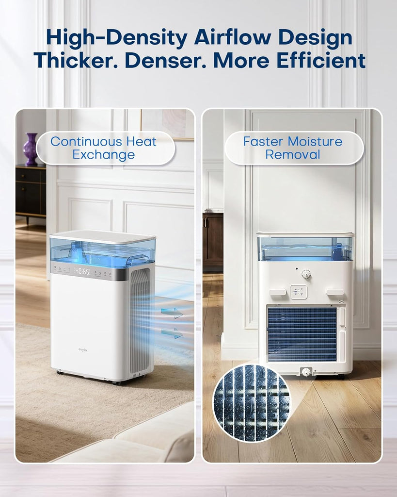 Dehumidifier for Basement with Pump, 2.11 Gallon Top-Mounted Water Tank, Max 90 Pint/D