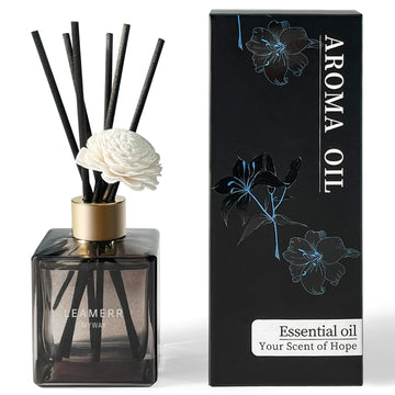 Reed Diffuser Set, My Way Floral Fragrance Diffuser 6.1 fl oz with 6 Reed Sticks Long-Lasting Home Fragrance Reed