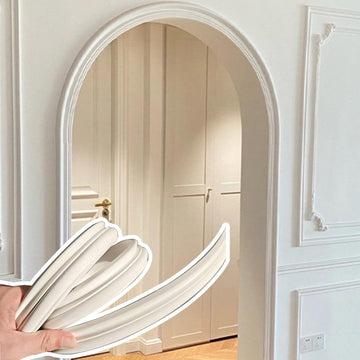 Flexible Bendable Arch Wall Molding, Wall Decor Trim Lines for Doorway/Door Frame/Ceiling, Curved to Fit Round