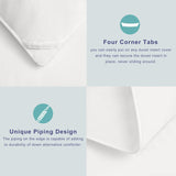 King Duvet Insert Comforter,100% Cotton Shell