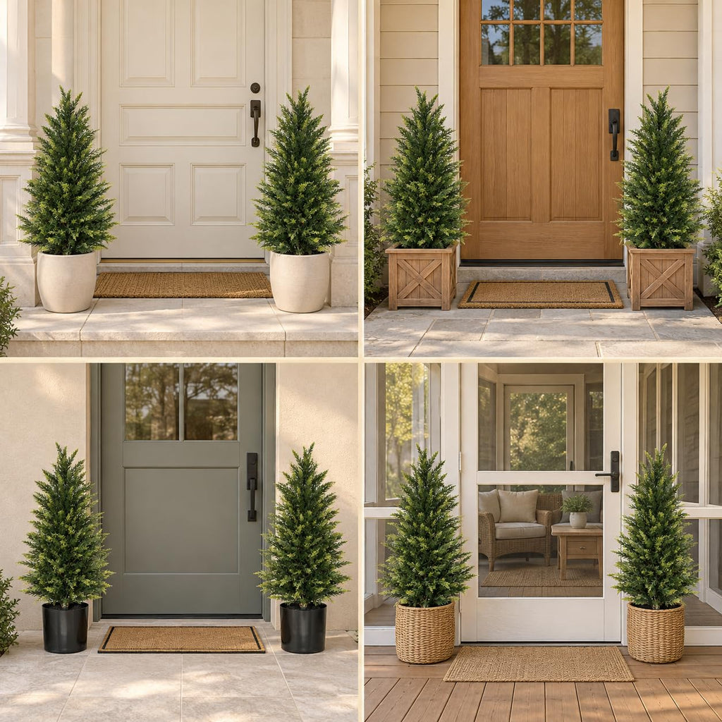 3FT Artificial Cedar Trees 2 Pack