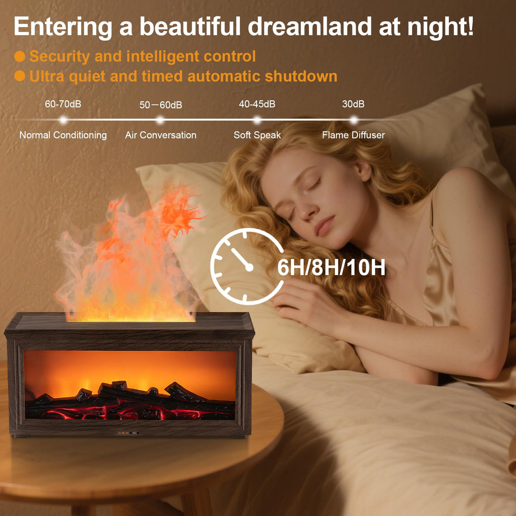Fireplace Diffuser, Fireplace Flame Essential Oil Diffuser Humidifier
