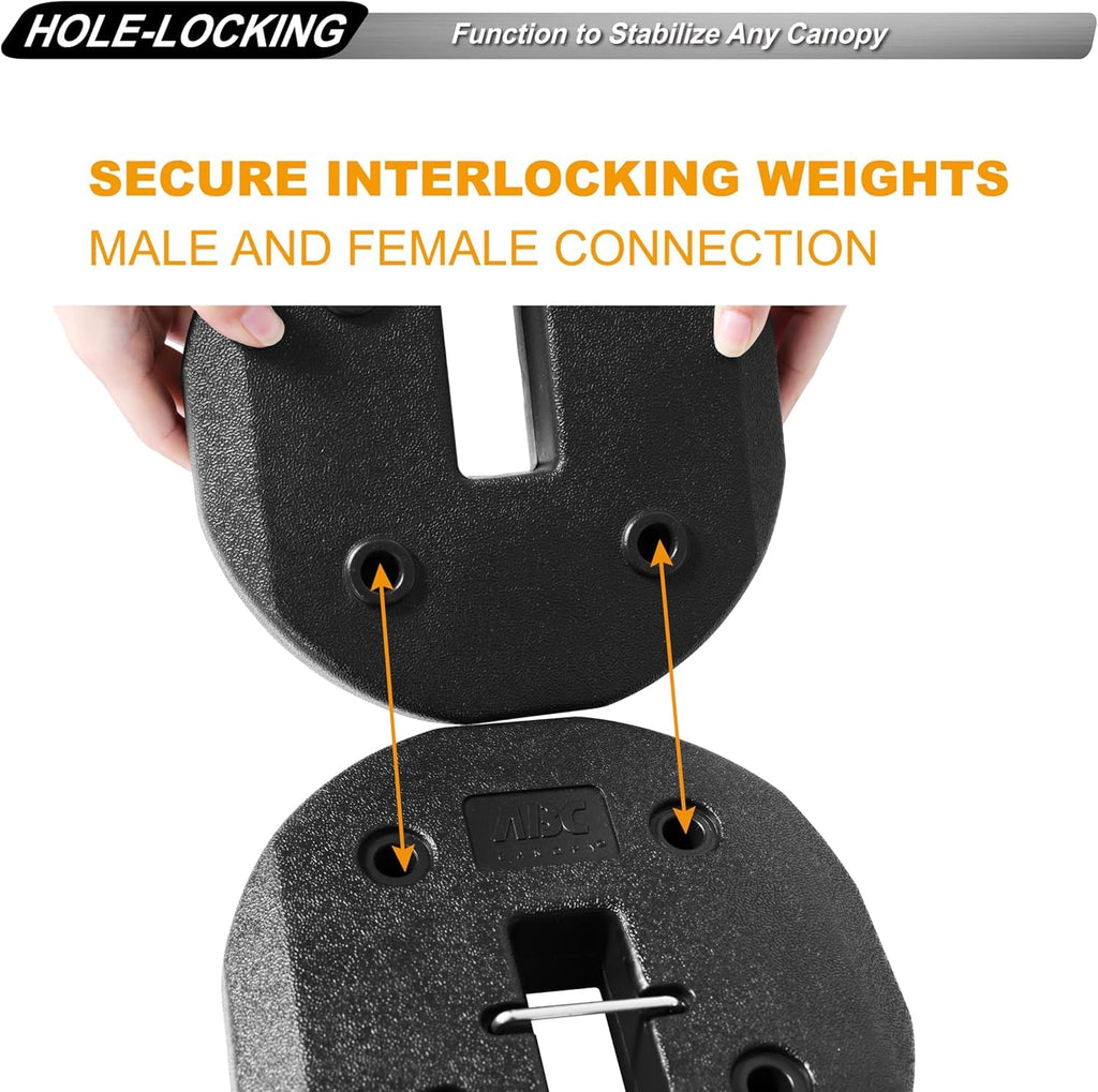 40LBS Easy Canopy Weights with Lock Design No Sliding, 4 Pack