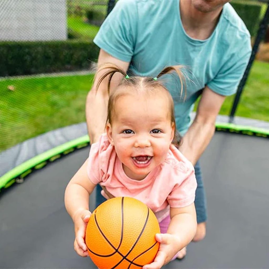 Hero Round Outdoor Backyard Trampoline with Net Safety Enclosure and Ladder - Heavy-Duty Jumping Trampoline Play