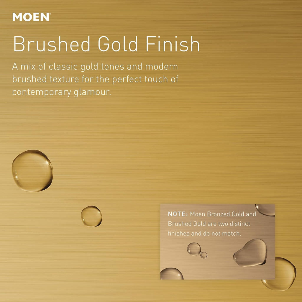 Weymouth Brushed Gold Bathroom Hand -Towel Ring, YB8486BG