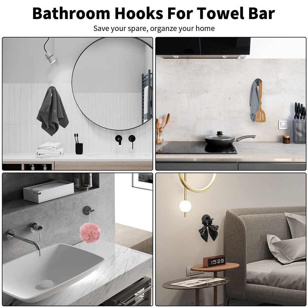 8-Pieces 24 Inch Matte Black Bathroom Hardware Set