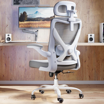 Ergonomic Office Chair: Mesh Desk Chair Comfy with Headrest& Lumbar Support | Big and Tall Office Chairs with Wheels