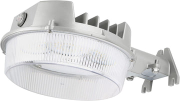 LuminaGuard 43W LED Dusk to Dawn Barn Light, Silver Gray, 1-Pack | 5000lm 5000K daylight, UL Listed security light