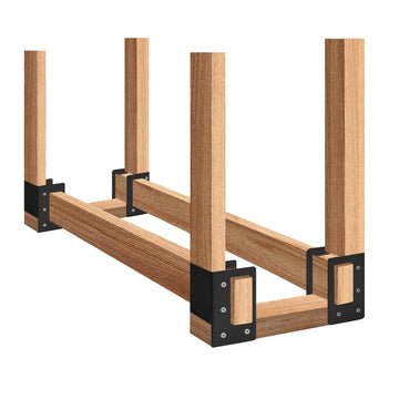 Firewood Log Storage Holder 4 Pack, Firewood Rack Brackets