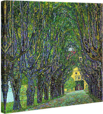 Avenue in Schloss Kammer Park, 1912 by Gustav Klimt Famous Paintings Reproduction Abstract Canvas Prints Artwork for