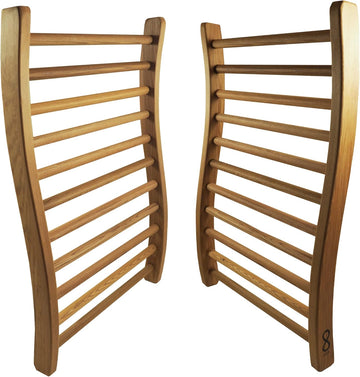 HSE Canadian Red Cedar Ergonomic S-Shape Sauna Backrest (Pack of 2)