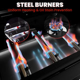 3-Burner Propane Gas Grill with Side Burner, 36,000 BTU Outdoor BBQ Grill with Lid Cover, 241 Sq. In. Cooking Area