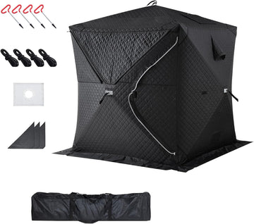 Outdoor Sauna Tent Pro, Portable Steam & Dry Sauna for 4 Persons with Velcro