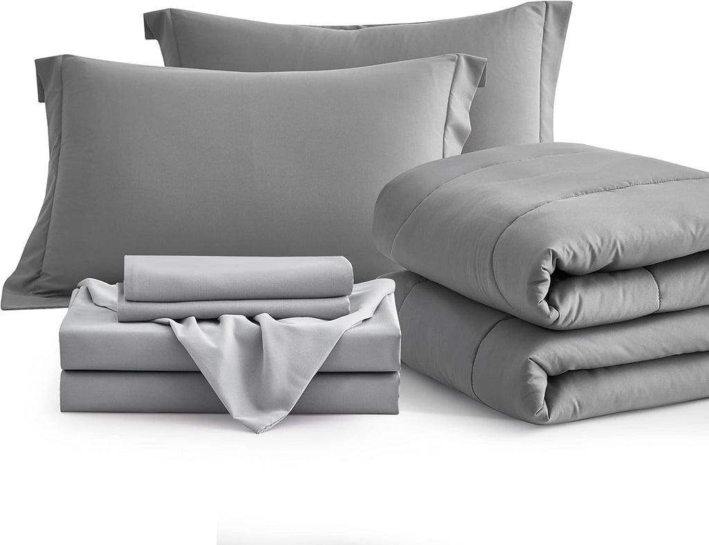 Maple&Stone Comforter Set 7 Pieces Bed in a Bag