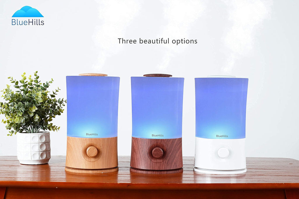 Premium 2000 ML Large Essential Oil Diffuser 2L XL Dark Wood