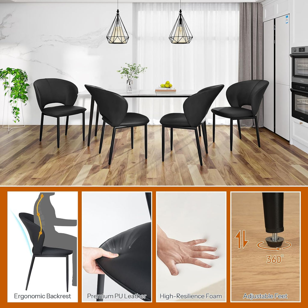 Dining Chairs Set of 2, Kitchen Chairs, Modern Upholstered Dining Room Chairs for Living Room, Dining Room