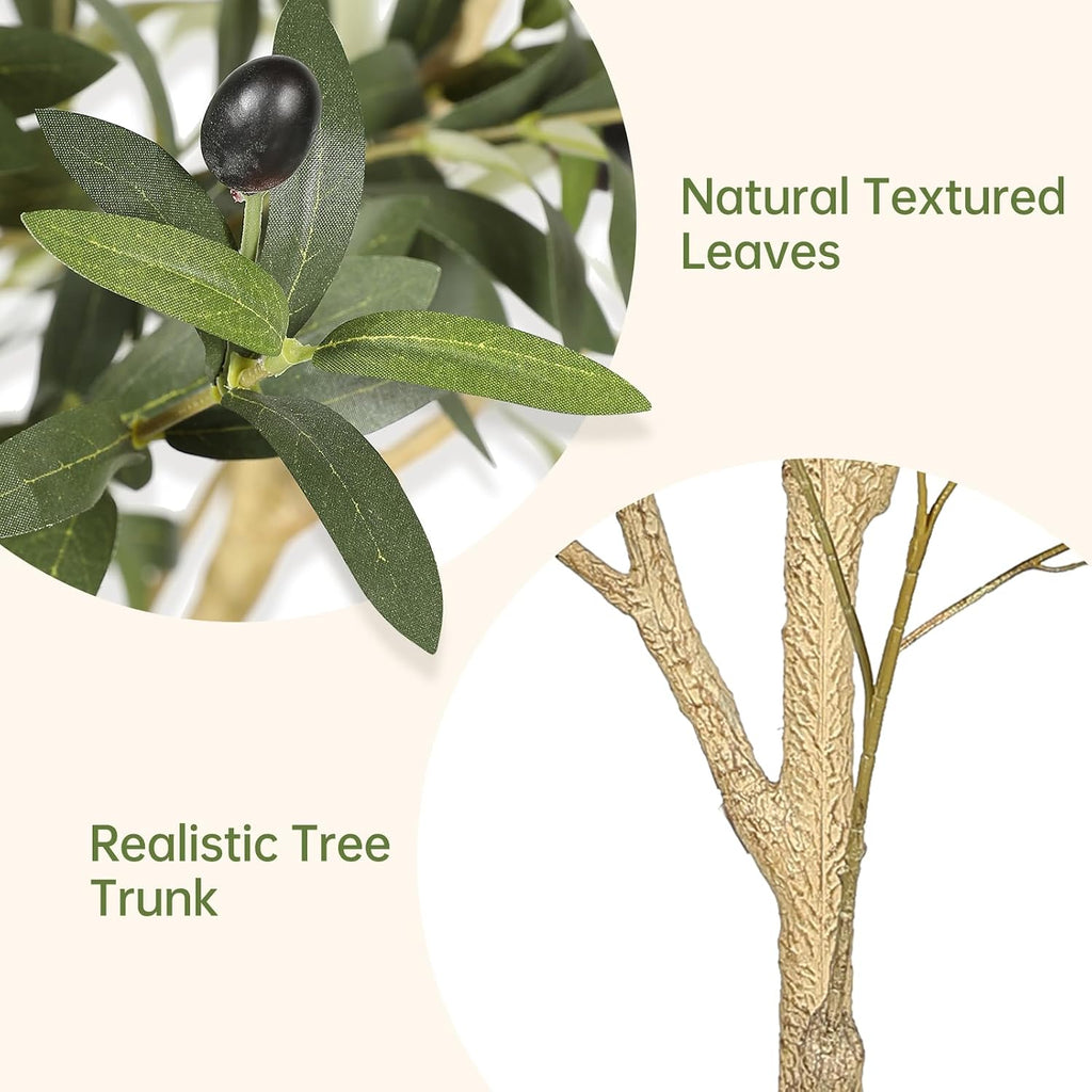 Faux Olive Tree 7ft with Authentic & Realistic Appearance