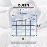 Comforters Queen, All Season Duvet Insert, Down Alternative Box Stitched Bed Comforter with Corner Tabs