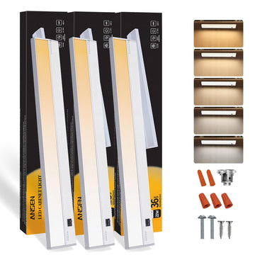 Of Under Cabinet Lights, 36in 22W 1426LM, Dimmable Hardwire Led Light for Closet, CRI>92, R9>90, 5 Color