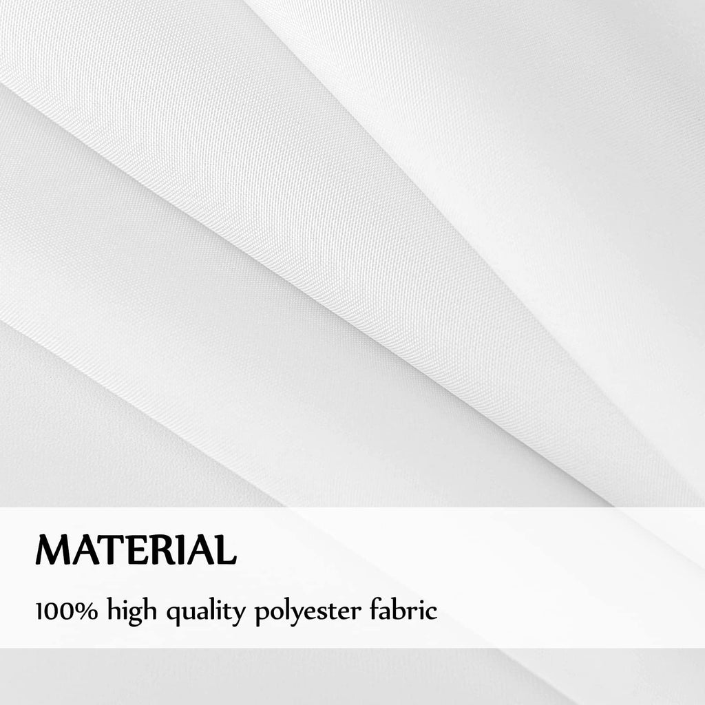 1 Pack White Rectangle Tablecloths 90x156 Inch for 8ft Tables