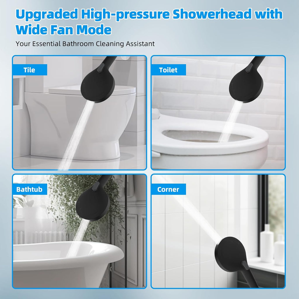 All Metal High Pressure Rainfall 10'' Shower Head, CUPC Certified Handheld Showerhead Combo