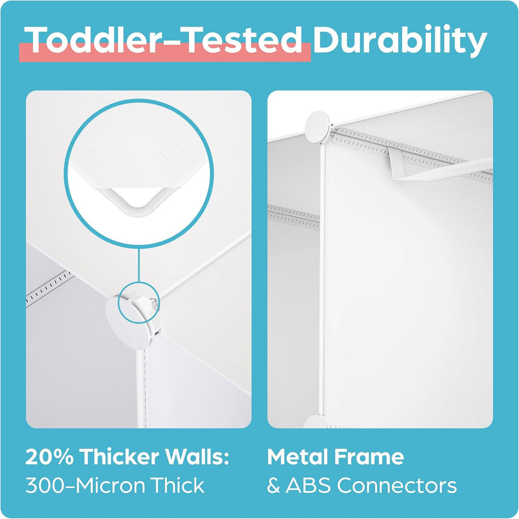 Baby Closet Organizer : Durable Baby Wardrobe for Closet - Customizable Baby Dresser Amoire Shelves - Waterproof